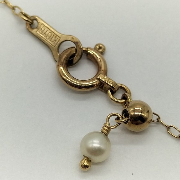 Samantha Tiara Necklace Pearl Yellow Gold 428171 - Picture 4 of 9